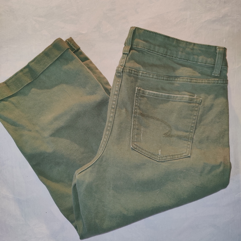 Time and Tru Sage Green Mid-Rise Pants